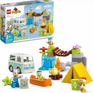 New LEGO Duplo 10997 Camping Adventure Disney Daisy Duck Huey Louie Dewey 37 pcs